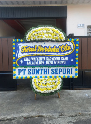 Papan Bunga Duka di Tobelo Timur
